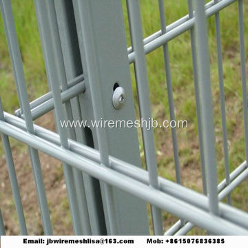 868/656 Powder Coated Double Wire Mesh Fence Panel